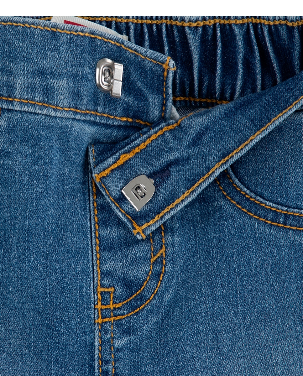 Conjunto de 2 Peças: T-shirt com Logótipo e Calções de Ganga Levi's Vermelho-3