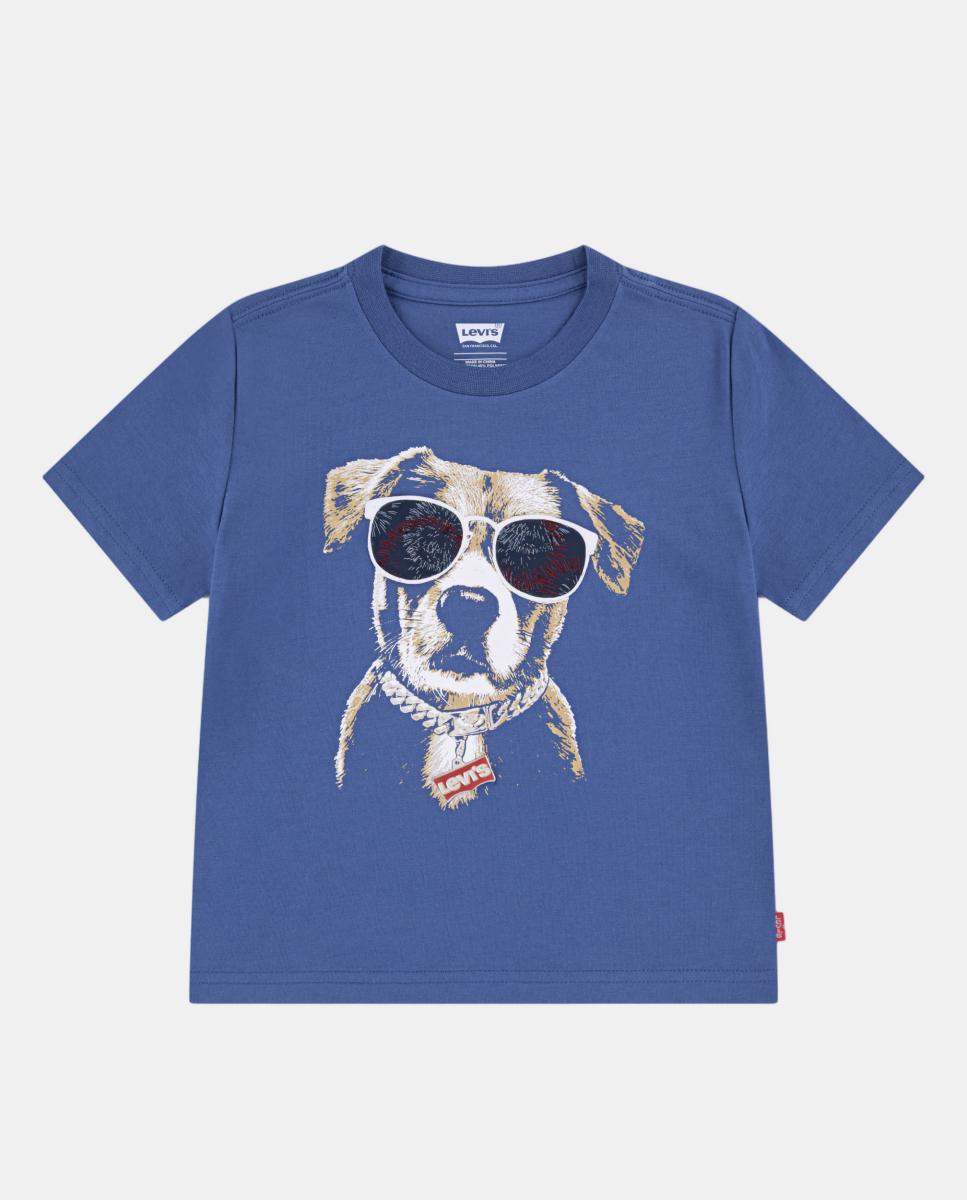 T-shirt Patriotic Pup Levi's Azul-4