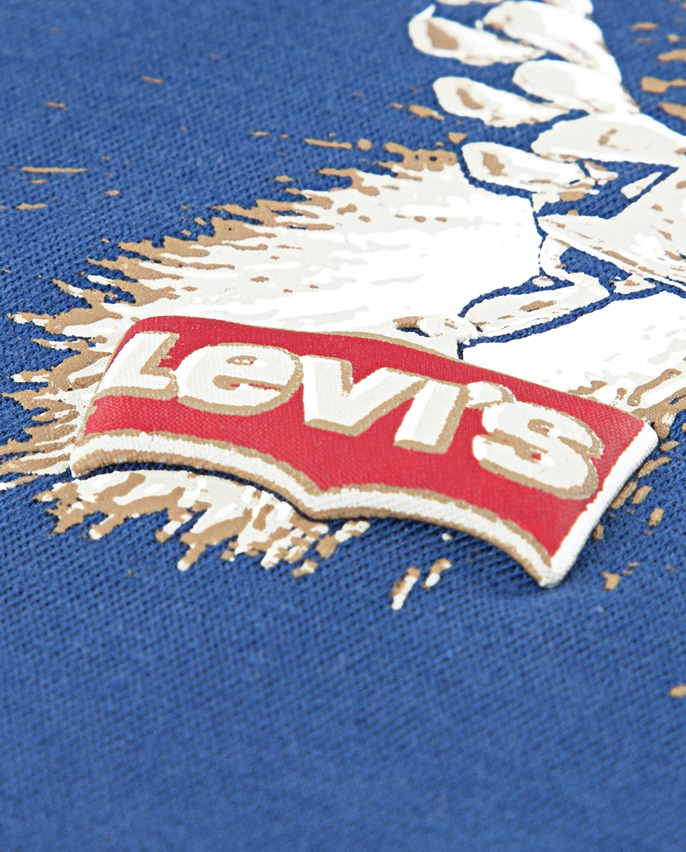 T-shirt Patriotic Pup Levi's Azul-6