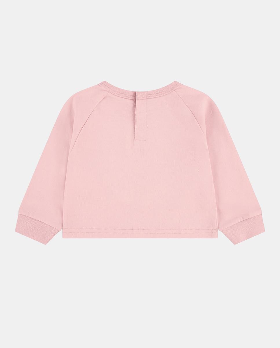 Camisola de Malha com Decote Redondo, Coração e Manga Comprida Levi's Rosa-2
