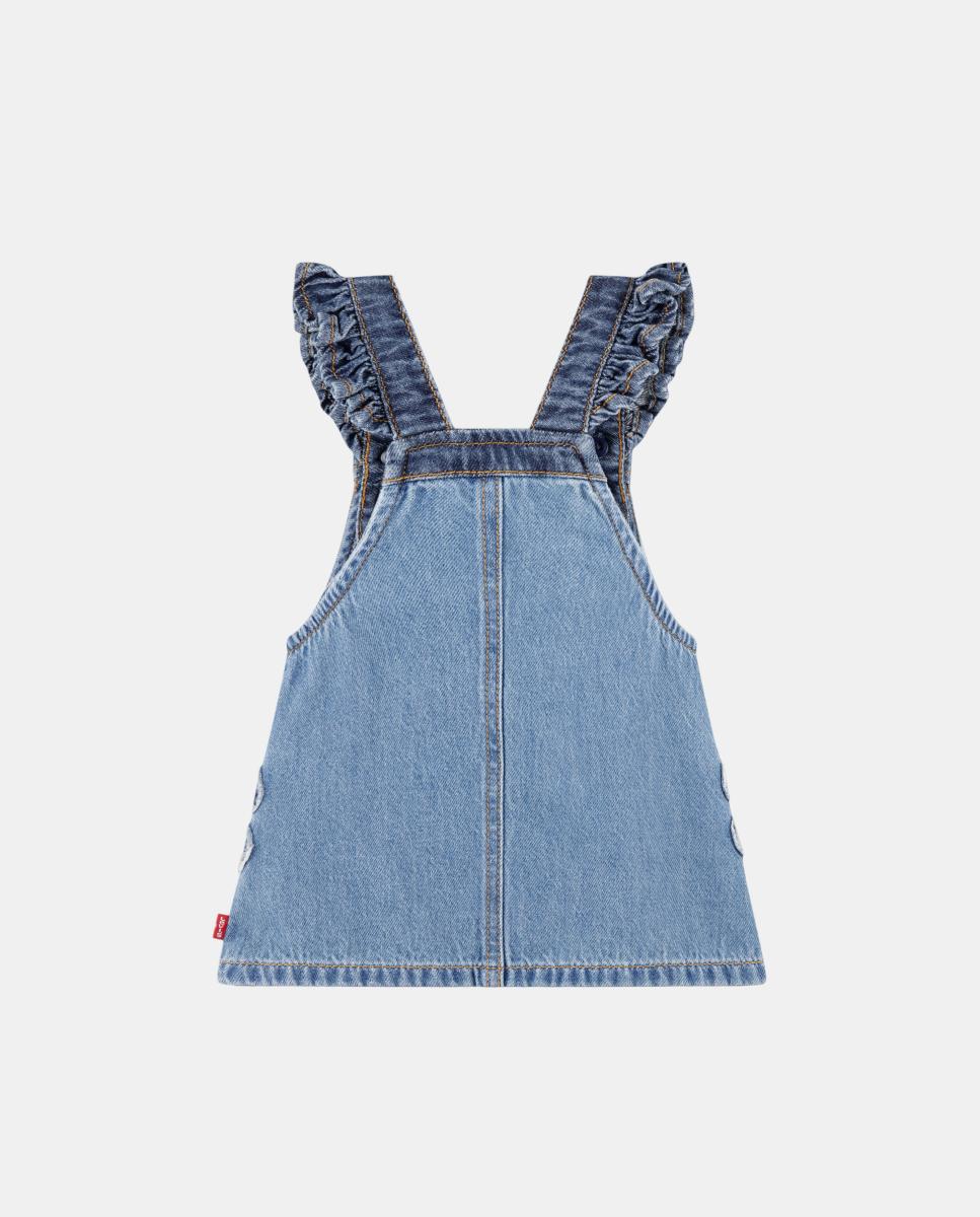 Saia de Ganga com Bolso de Estampado Floral Levi's Azul-2