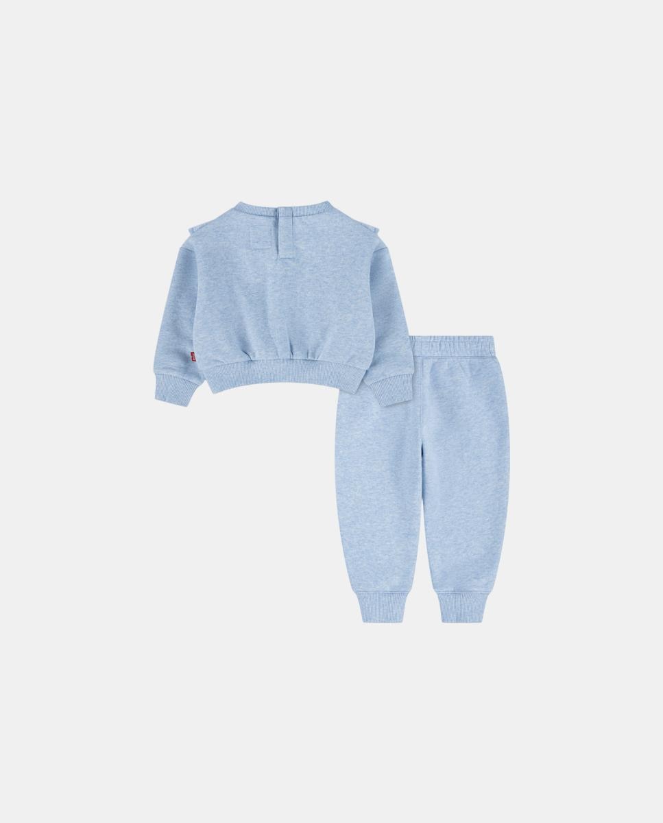 Conjunto de Duas Peças de Decote Redondo e Joggers com Folhos Levi's Azul-2