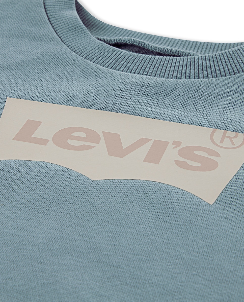 Camisola de Tecido Turco Francês com Asas de Morcego Levi's Cinzento-3