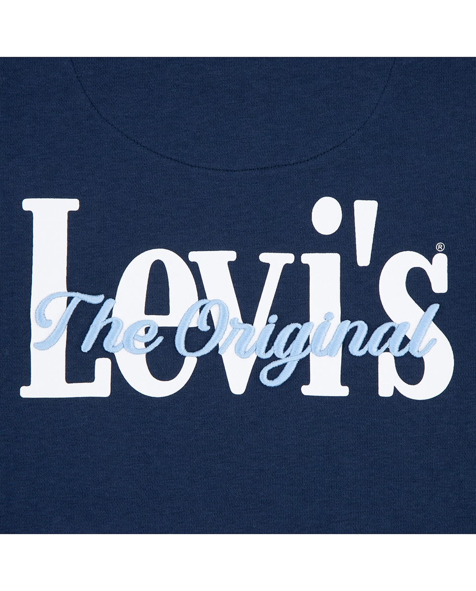 Sweatshirt Limpa com Capuz Clássico Levi's Azul-3