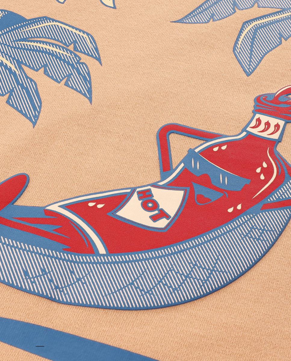 T-shirt Relaxing Hot Sauce Levi's Laranja-3