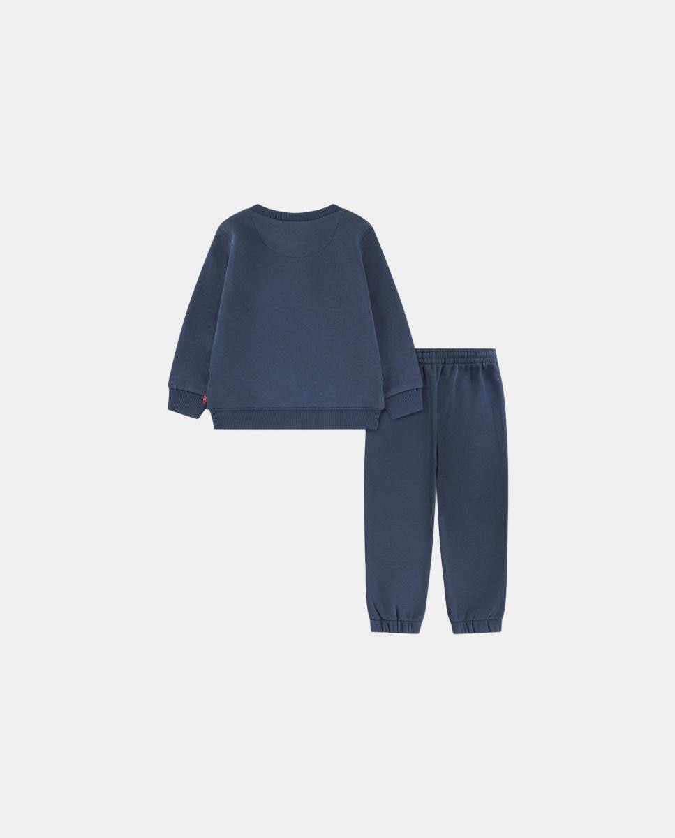 Conjunto de 2 Peças de Calças Desportivas e Decote Redondo Core Batwing Levi's Azul-2