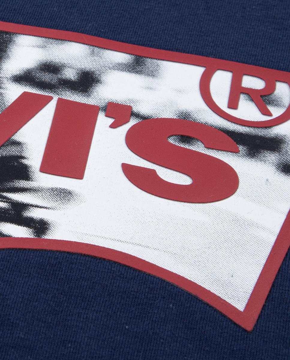 T-shirt de Morcego com Skate Levi's Azul-3