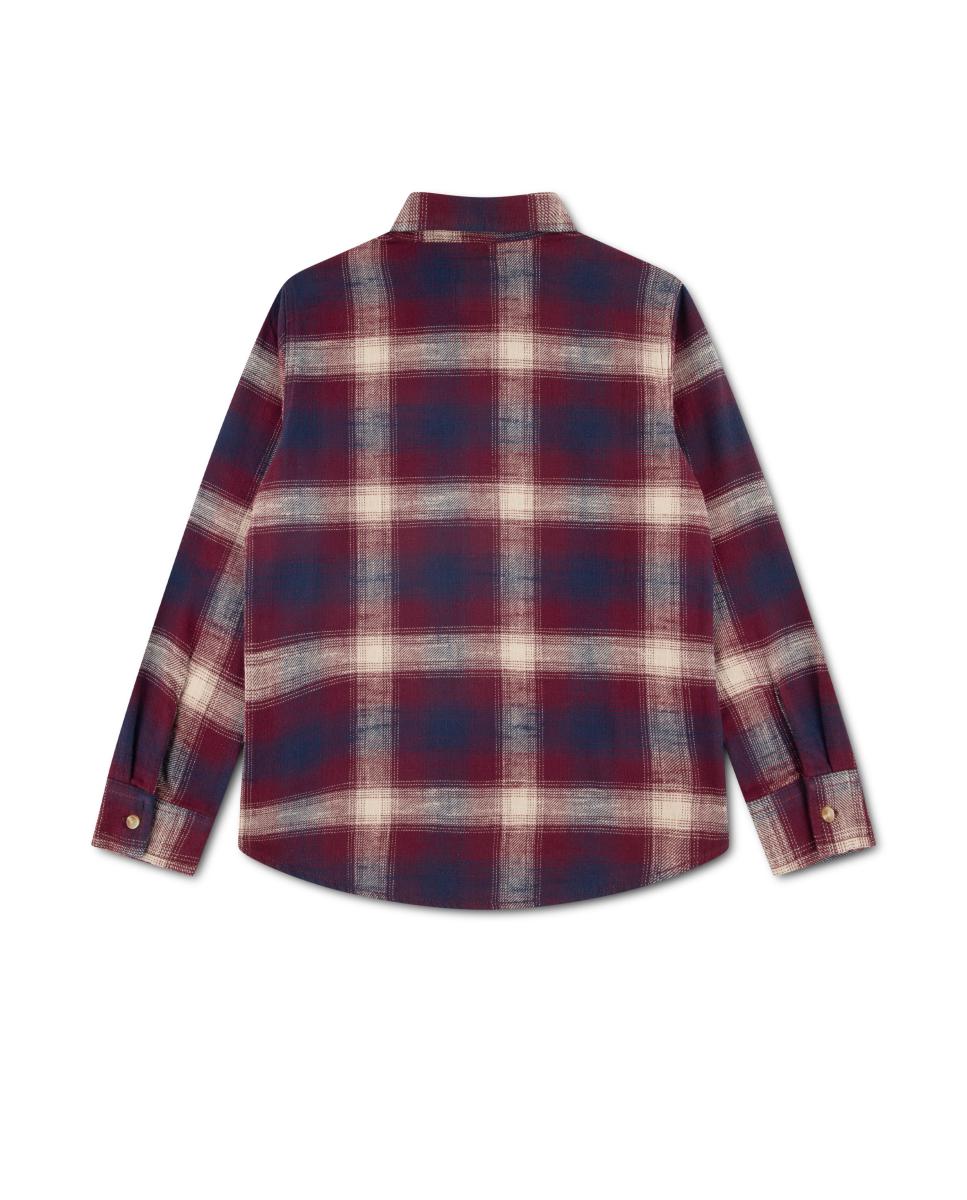 Camisa de Flanela aos Quadrados Shadow Vermelho-2
