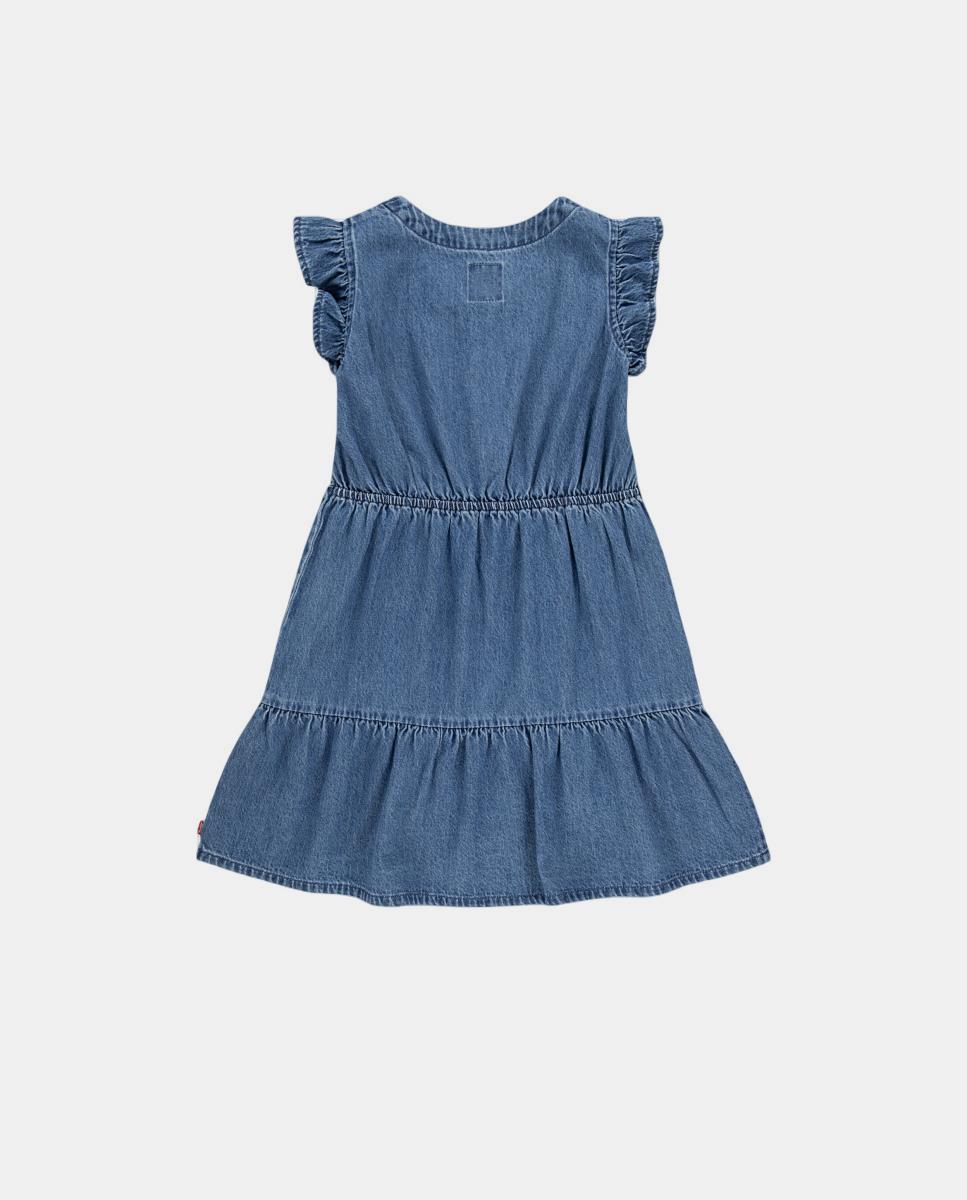 Vestido com Mangas Onduladas Levi's Azul-2