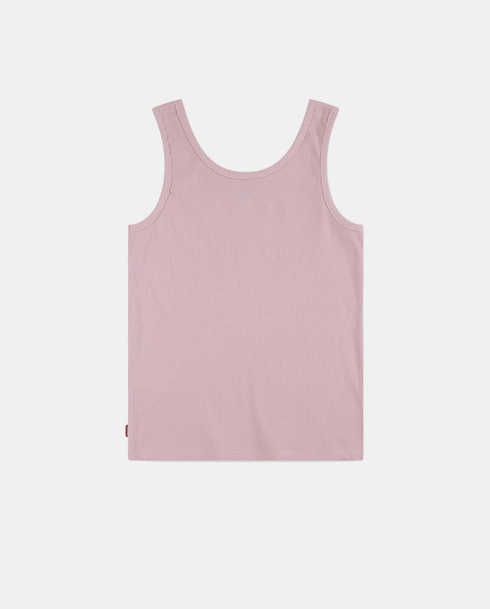 T-shirt sem Mangas Canelada Meet and Greet Levi's Rosa-2