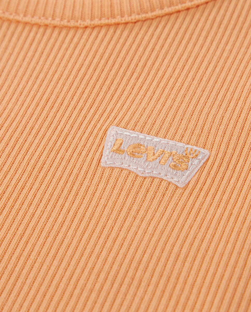 T-shirt sem Mangas Canelada Meet and Greet Levi's Laranja-3