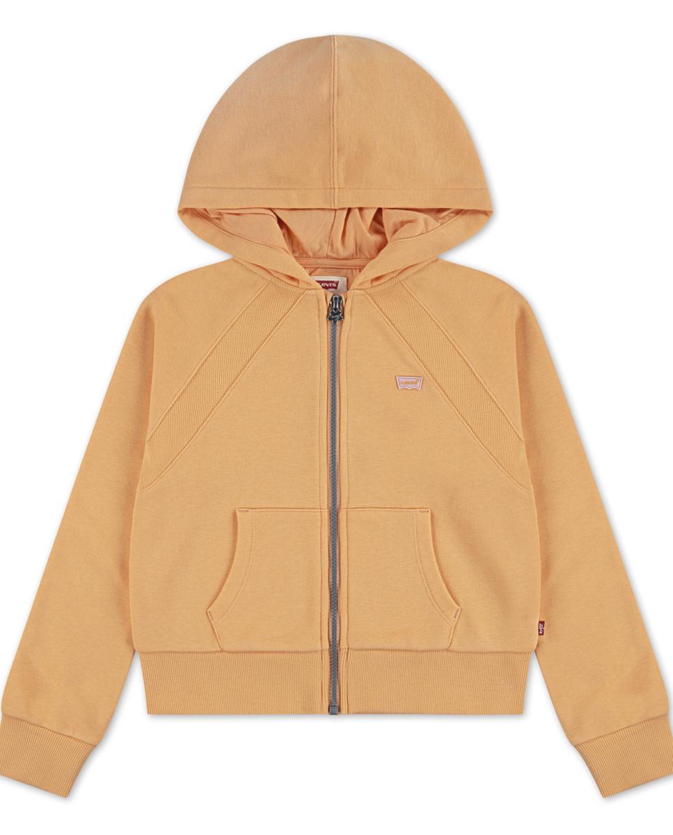 Imagem 0 de Sweatshirt com Capuz e Fecho de Correr Completo com Raglã Canelado