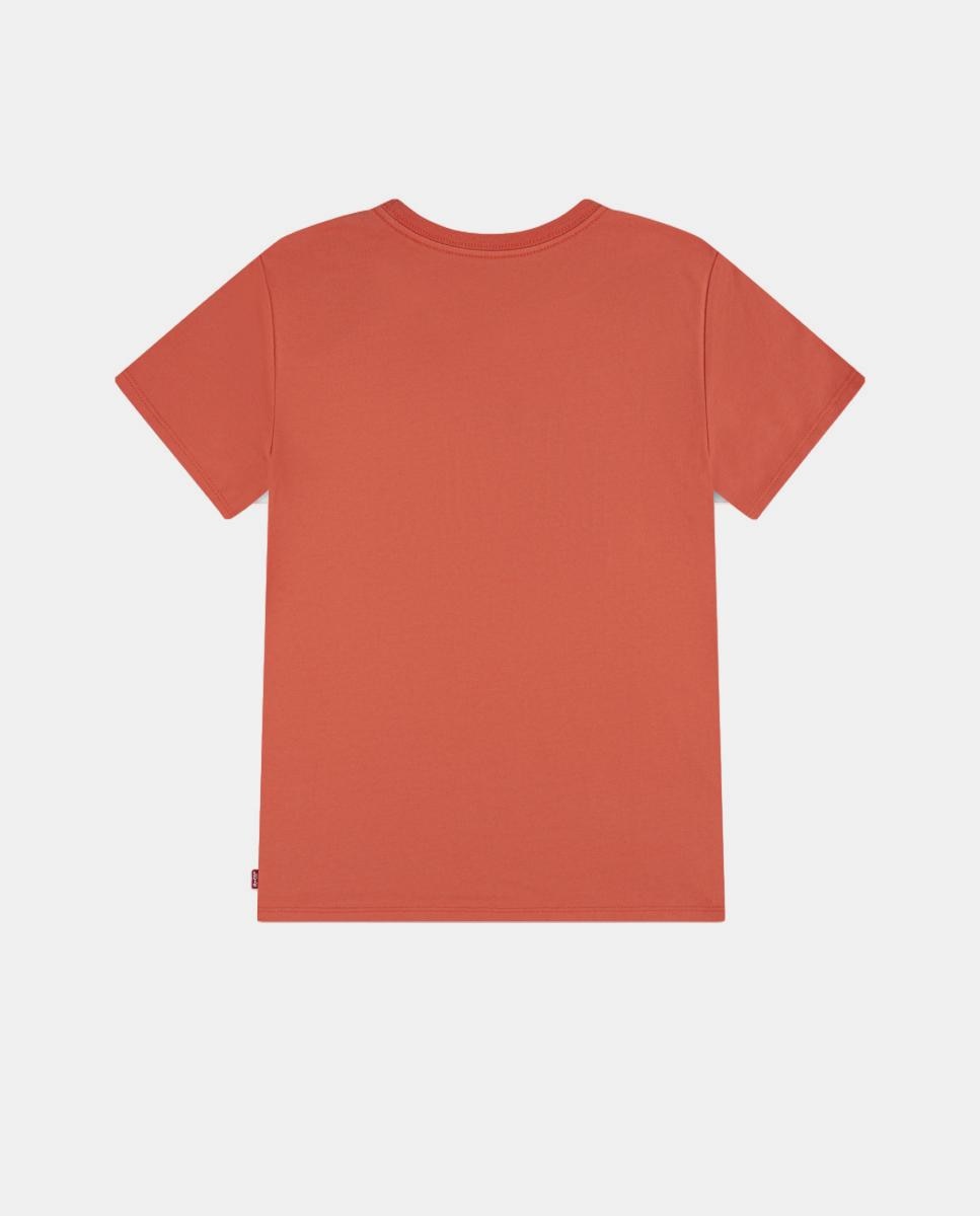 Top com Apliques de Chambray Laranja-2