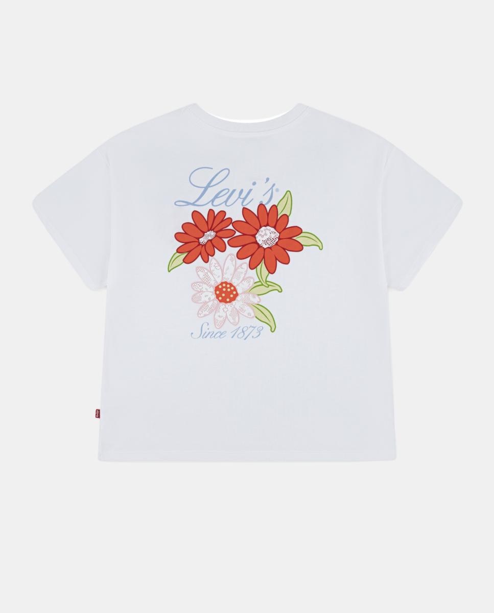 T-shirt Extra Grande com Estampado Floral Levi's Branco-2