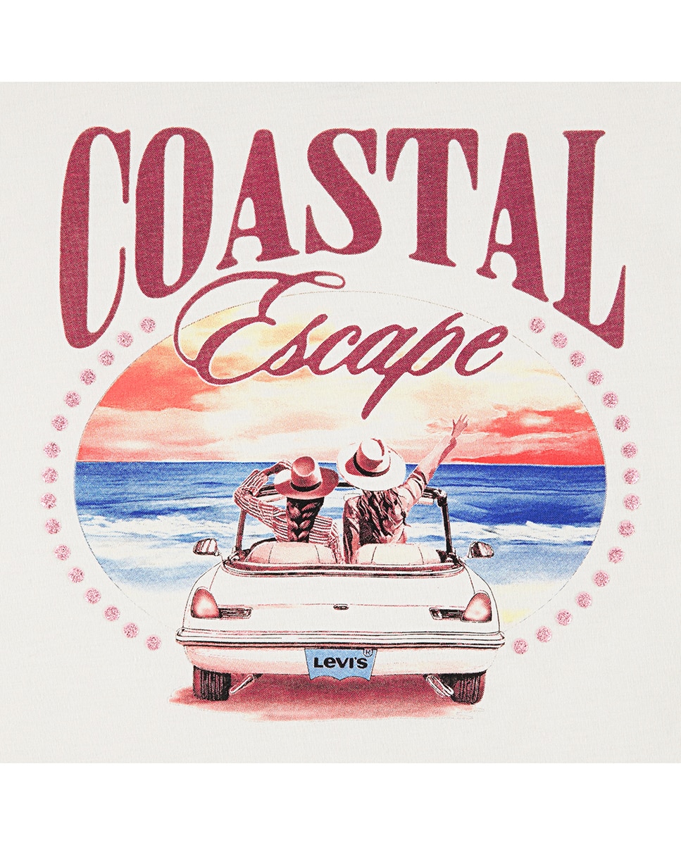T-shirt Coastal Girl Branco-3