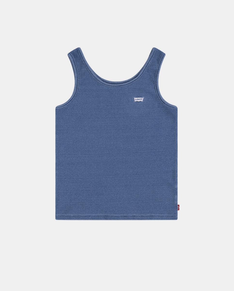 Imagem 0 de T-shirt sem Mangas Canelada Meet and Greet - Índigo