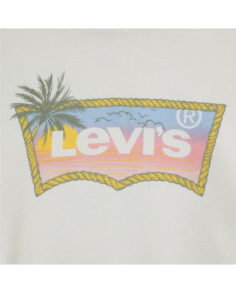 Sweatshirt com Capuz Extra Grande Batwing Levi's Branco-3