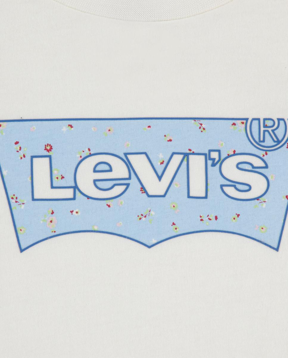 T-shirt de Morcego com Estampado da Temporada Levi's Branco-3
