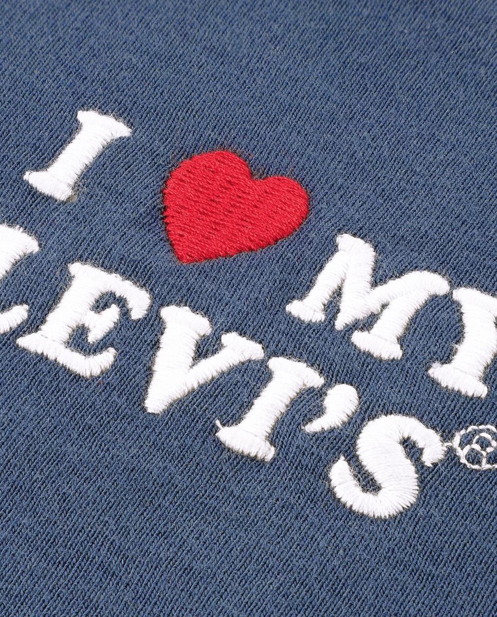 Top Canelado I Heart My Levi's Top Azul-3