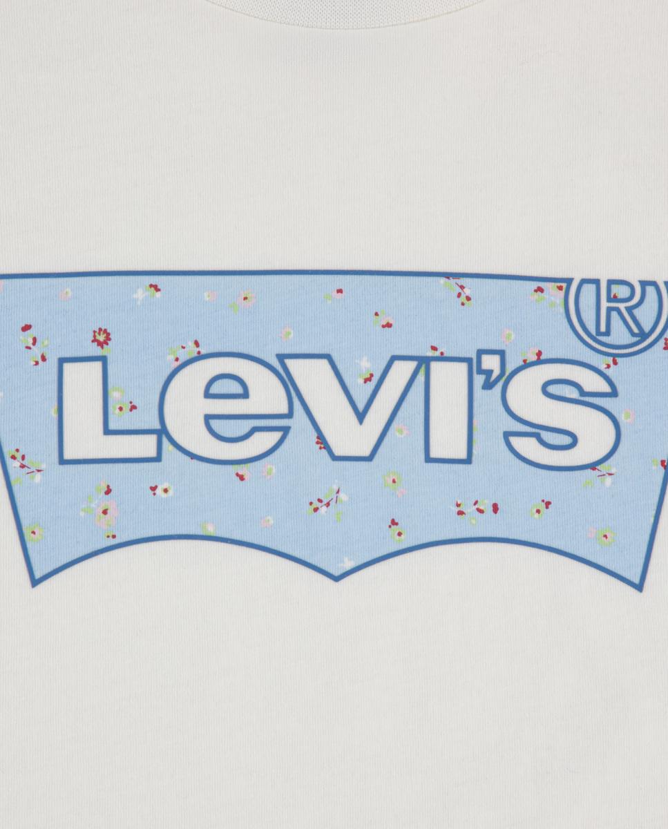 T-shirt de Morcego com Estampado da Temporada Levi's Branco-3
