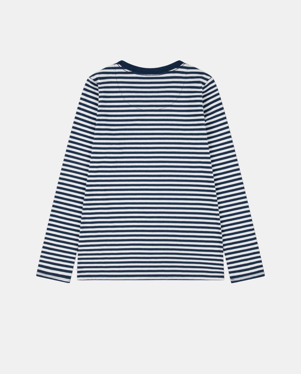 Camisola de Manga Comprida às Riscas Levi's Azul-2