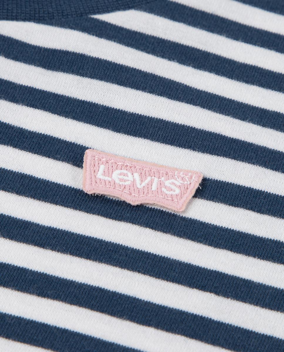 Camisola de Manga Comprida às Riscas Levi's Azul-3