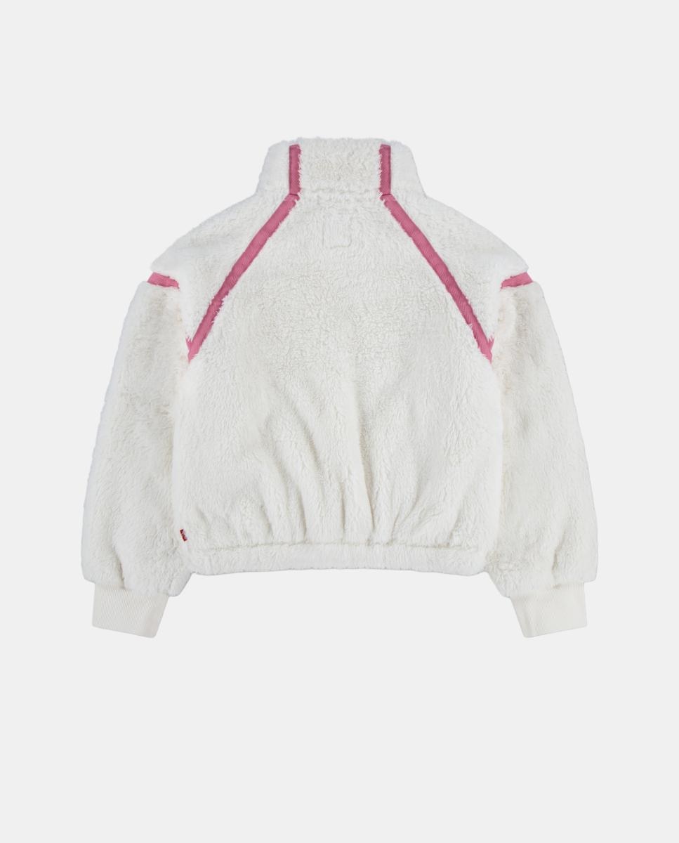 Camisola Sherpa com Meio Fecho de Correr Levi's Rosa-2