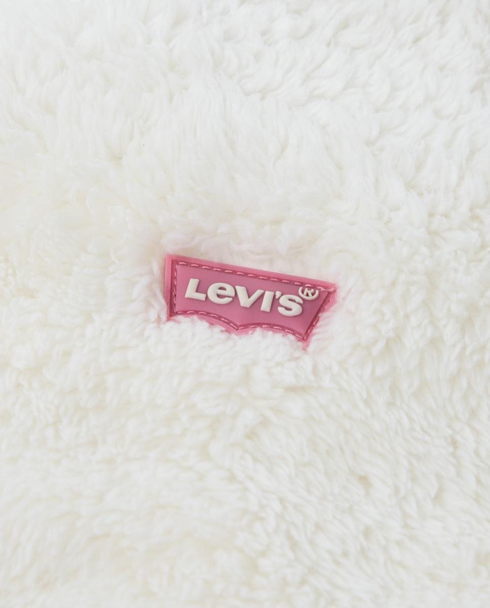 Camisola Sherpa com Meio Fecho de Correr Levi's Rosa-3