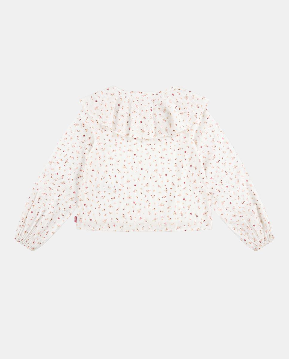 Top com Folhos Ditsy Levi's Branco-2