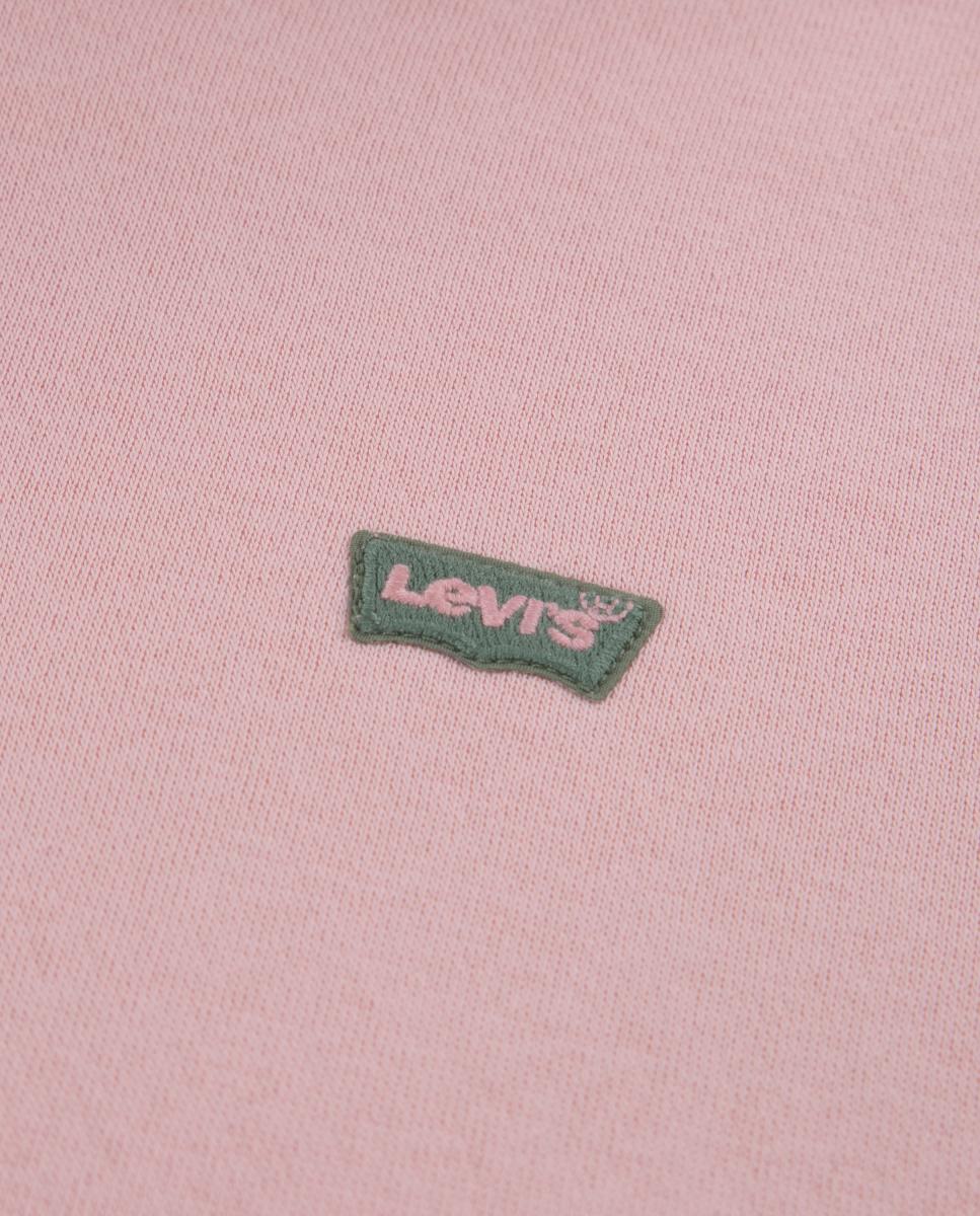 Sweatshirt com Capuz Extra Grande com Remendo de Morcego Levi's Rosa-3