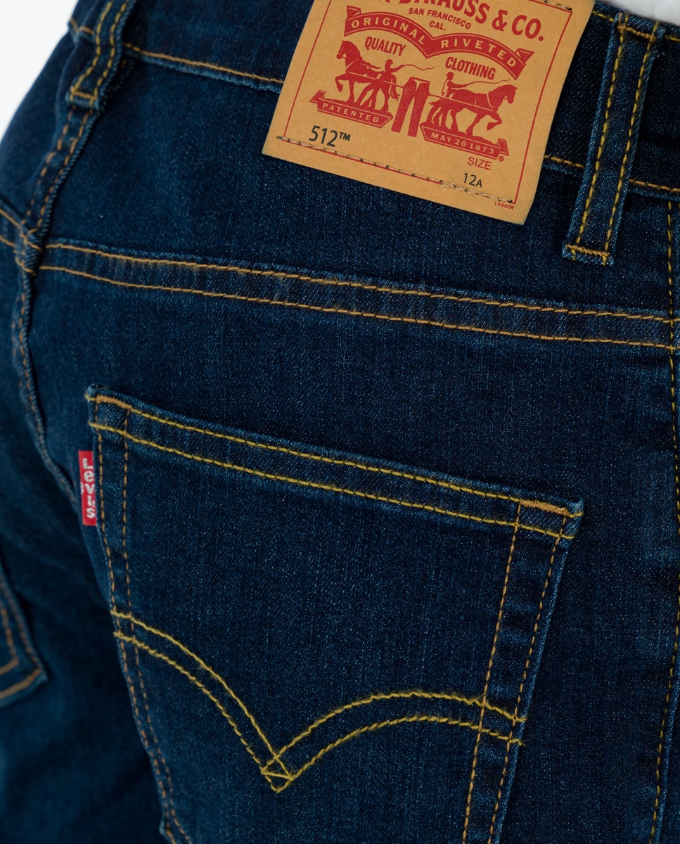 Calças slim azul-marinho Levi's Azul-marinho-3