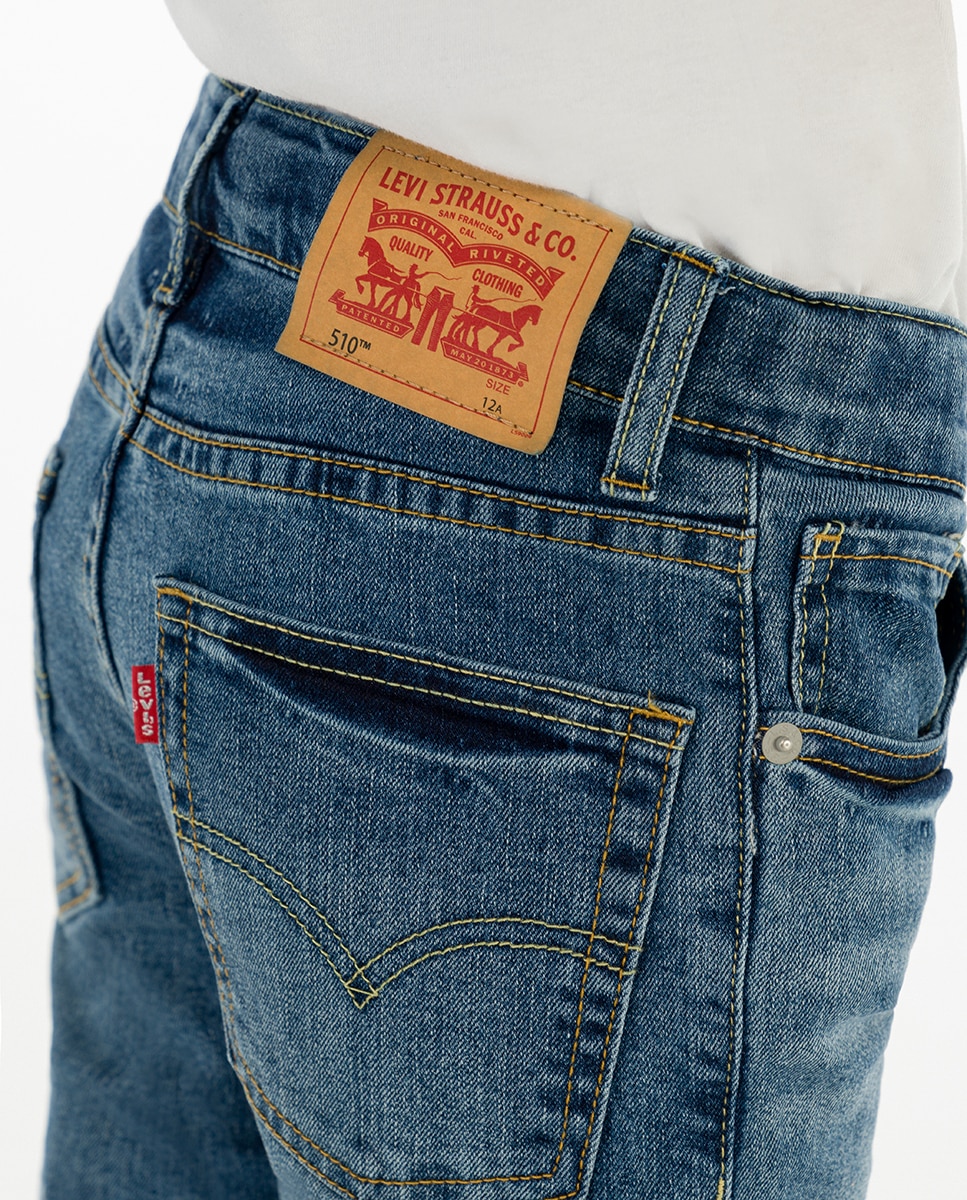 Calças skinny azuis Levi's Azul-4