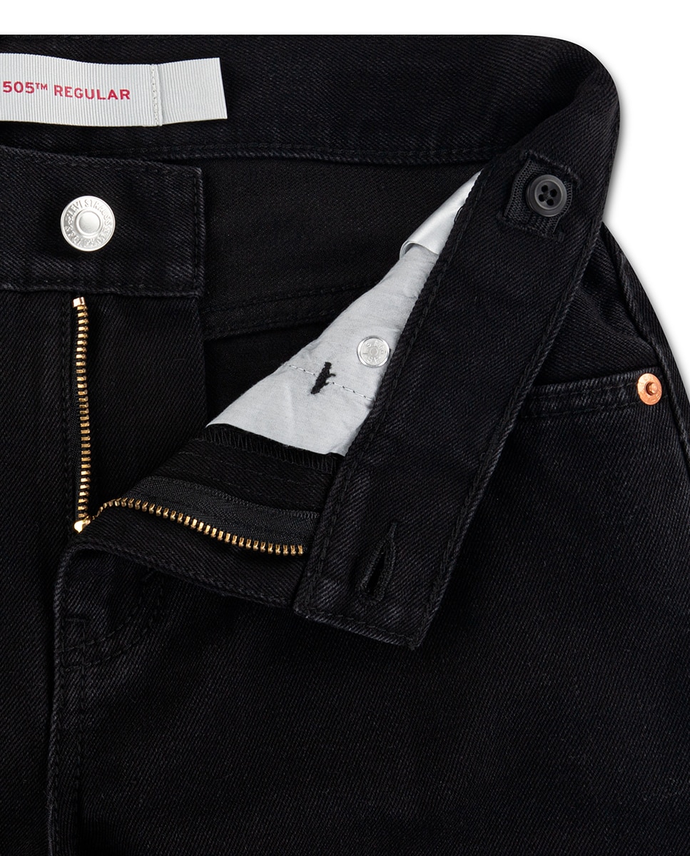 Jeans 505™ Straight Levi's Preto-3