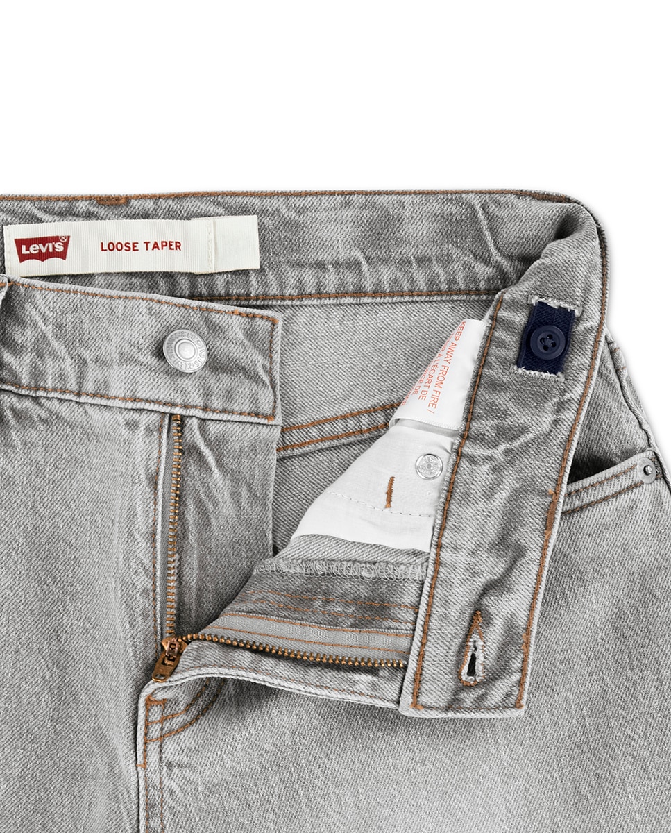 Jeans Straight Relaxed 555™ Levi's Cinzento-3