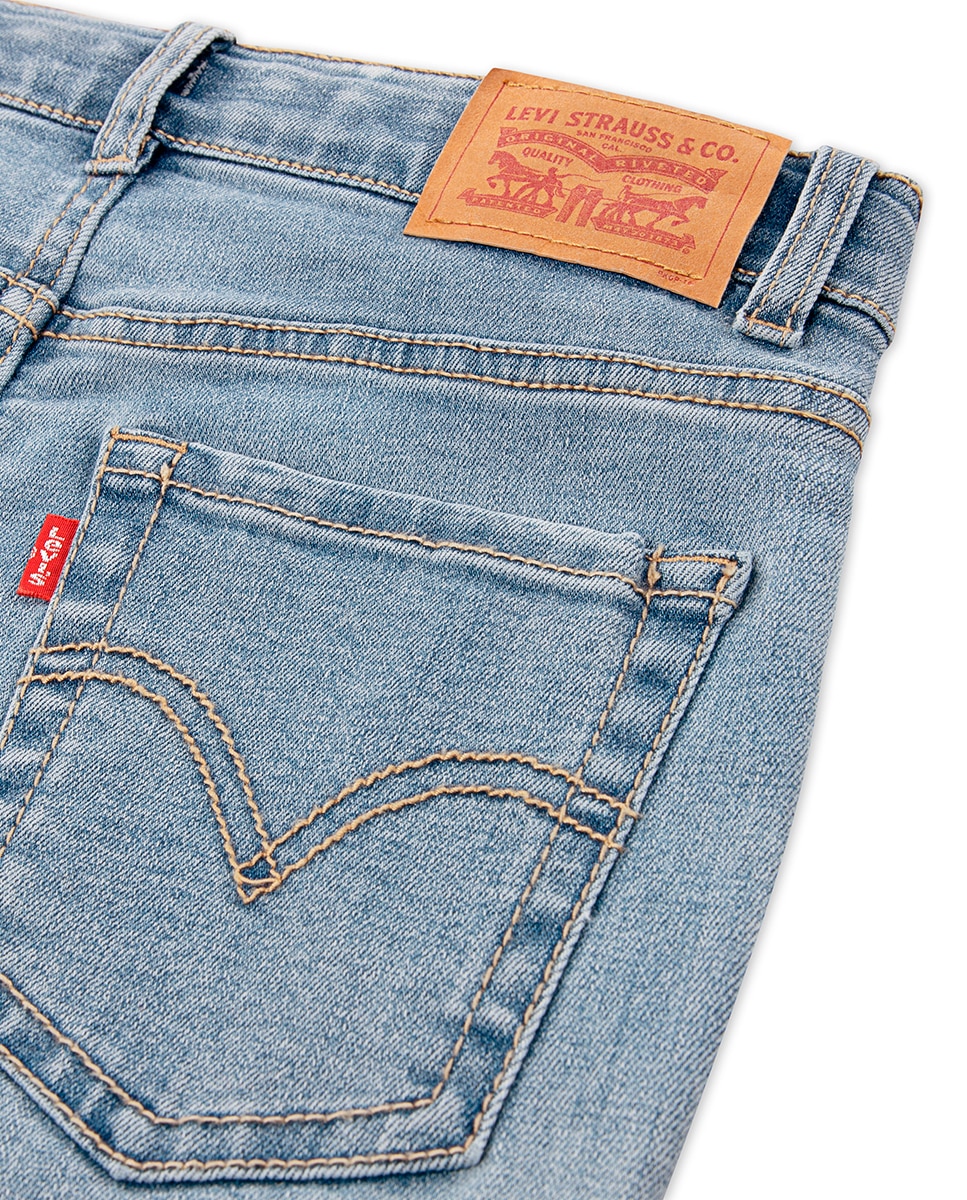Jeans 726™ de Cintura Subida com Detalhe de Bolso em Forma de Sino Levi's Azul-3