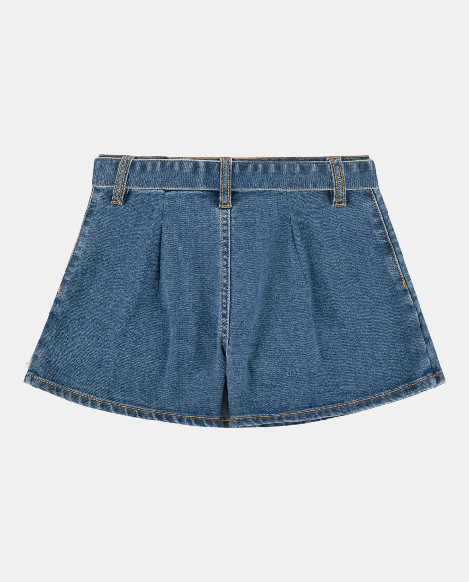 Saia-Calça Plissada com Cinto Levi's Azul-2