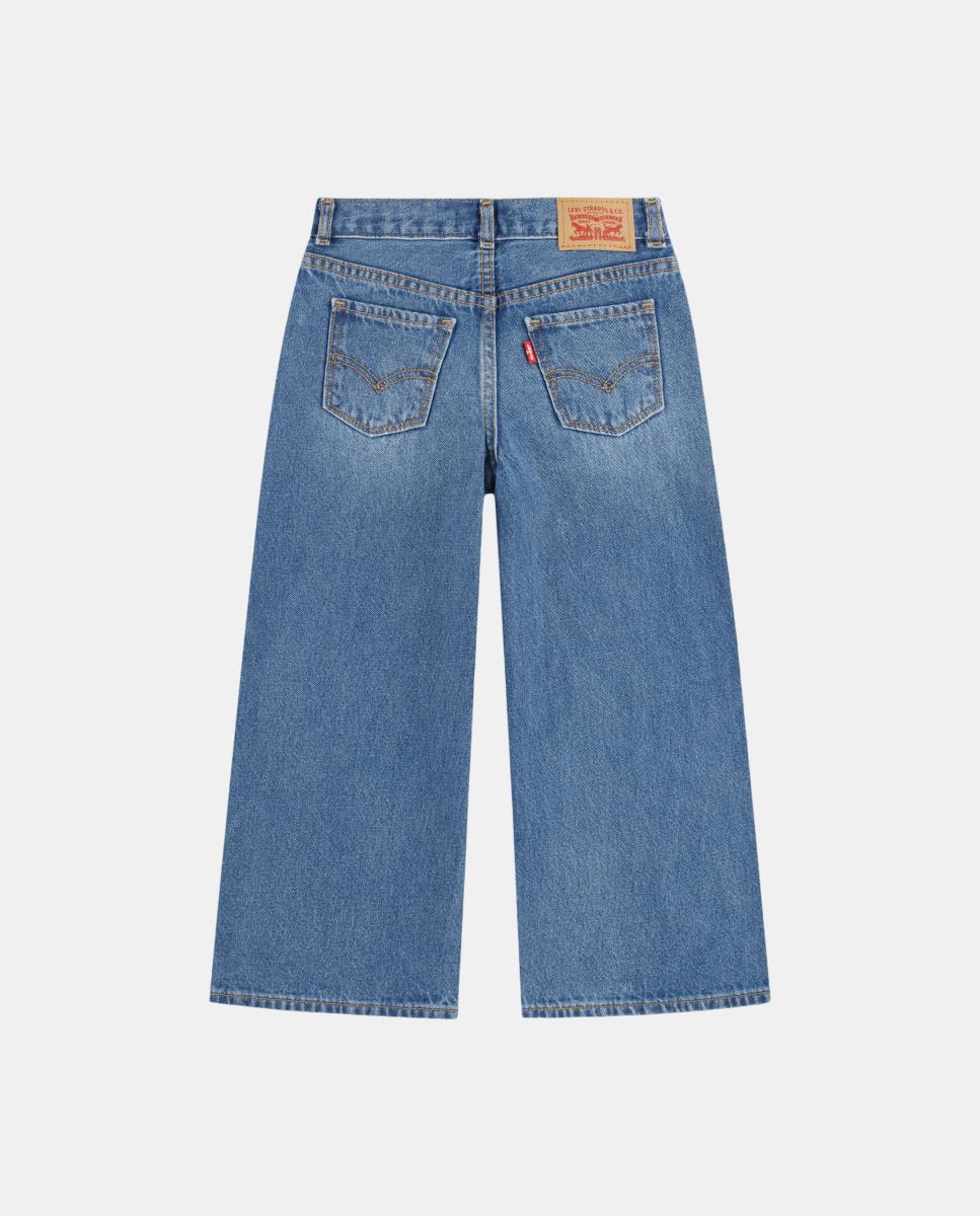 Jeans Folgadas de Cintura Subida com Bordados Levi's Azul-2