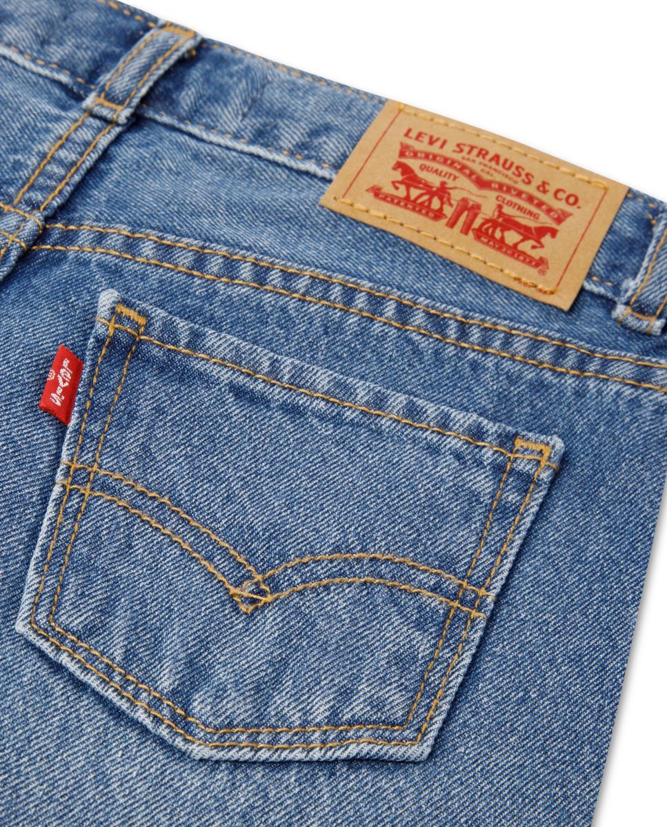 Jeans Folgadas de Cintura Subida com Bordados Levi's Azul-3