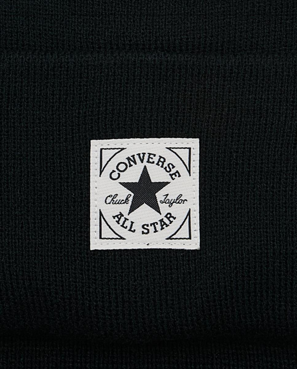 Conjunto de gorro y bufanda - Converse - Negro Negro-3