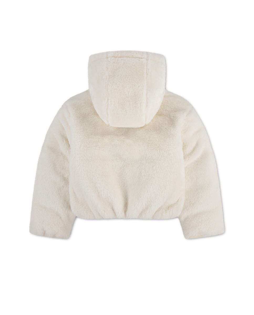 Chaqueta de piel sintética con capucha de Converse - Blanco Blanco-2