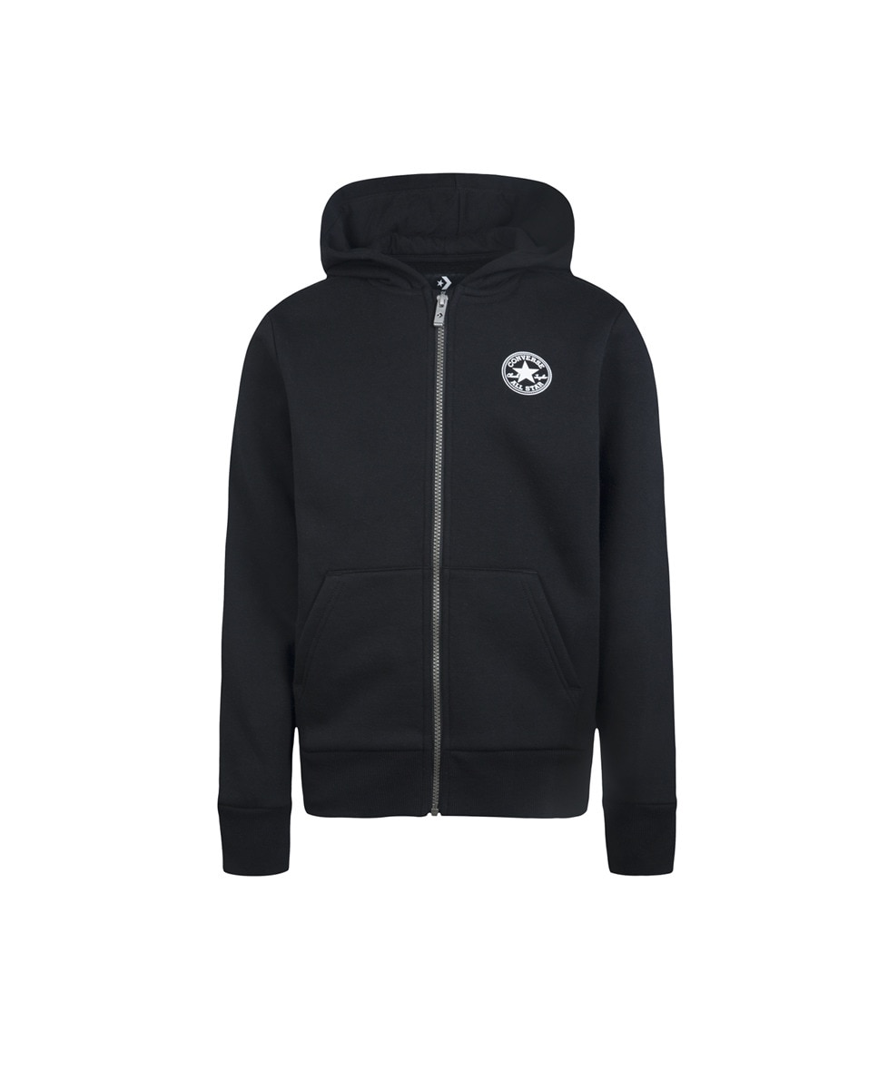 Sweatshirt com Capuz - Preto Converse Preto-1