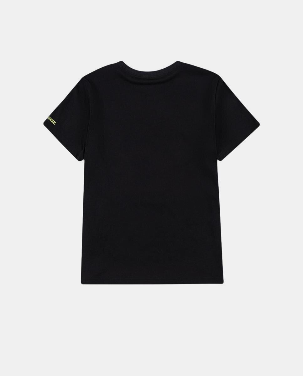 T-shirt com Foto de Sapatilhas Converse Preto-2