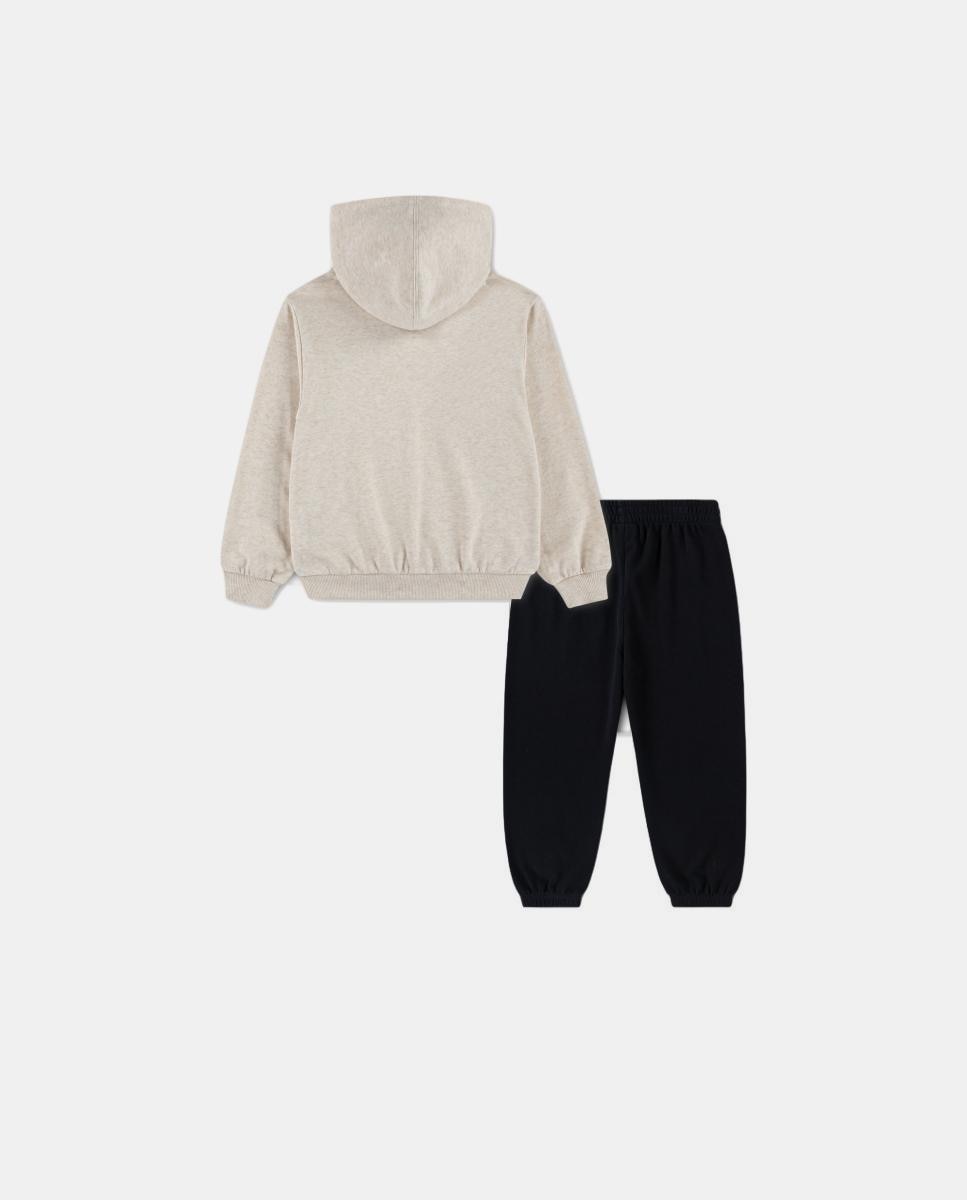 Conjunto de Sweatshirt com Capuz e Riscas no Peito Converse Preto-2