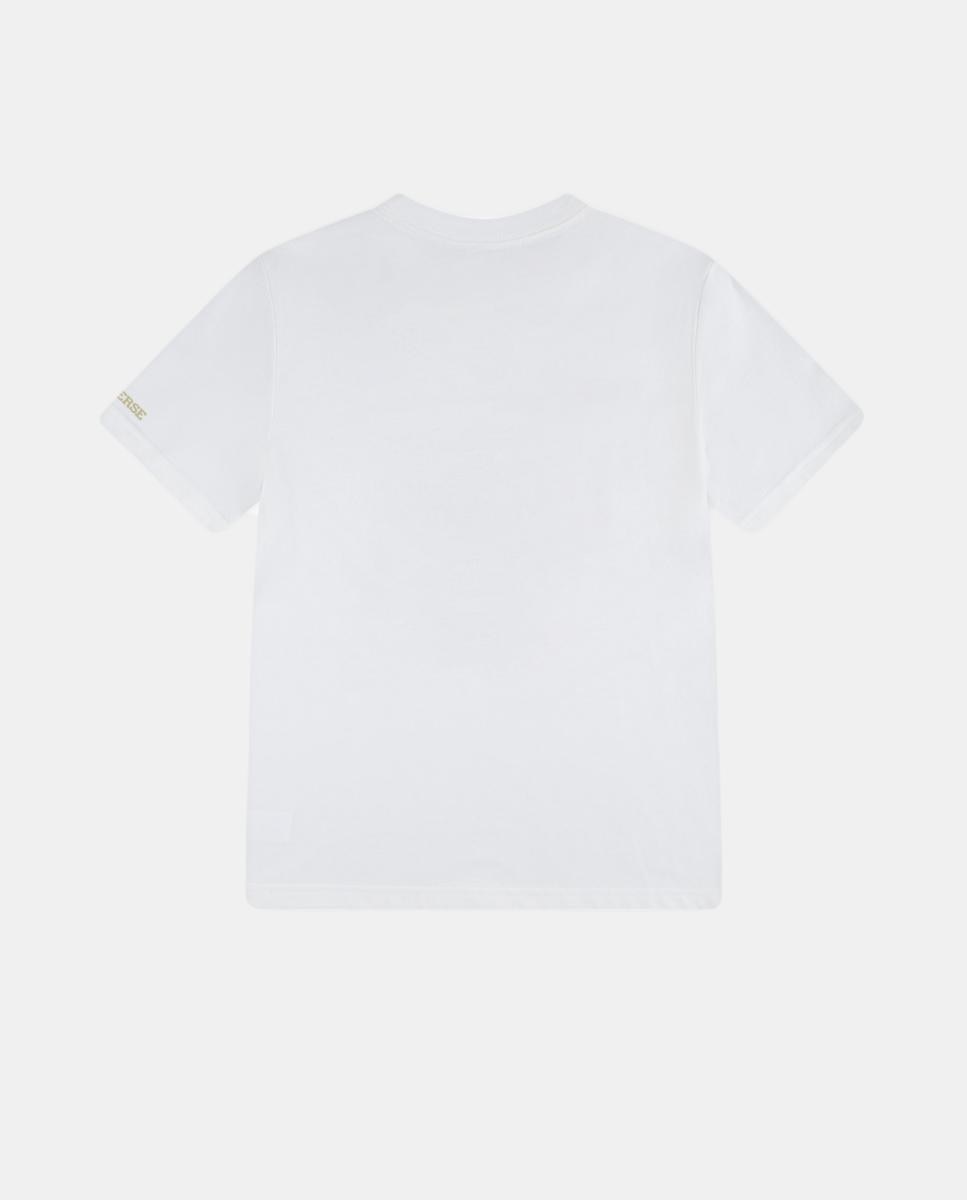 T-shirt Gráfica de Sapatos Empilhados Converse Branco-2