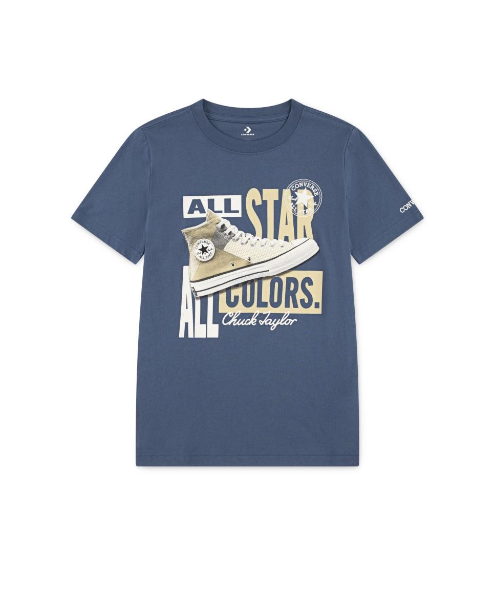 Imagen 1 de Camiseta de zapatillas con diseño de retazos Azul