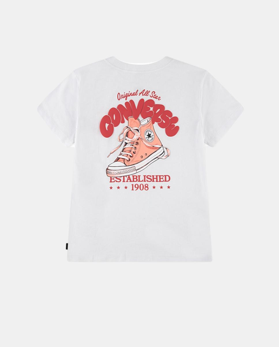 T-shirt Desportiva Bubble Converse Branco-2