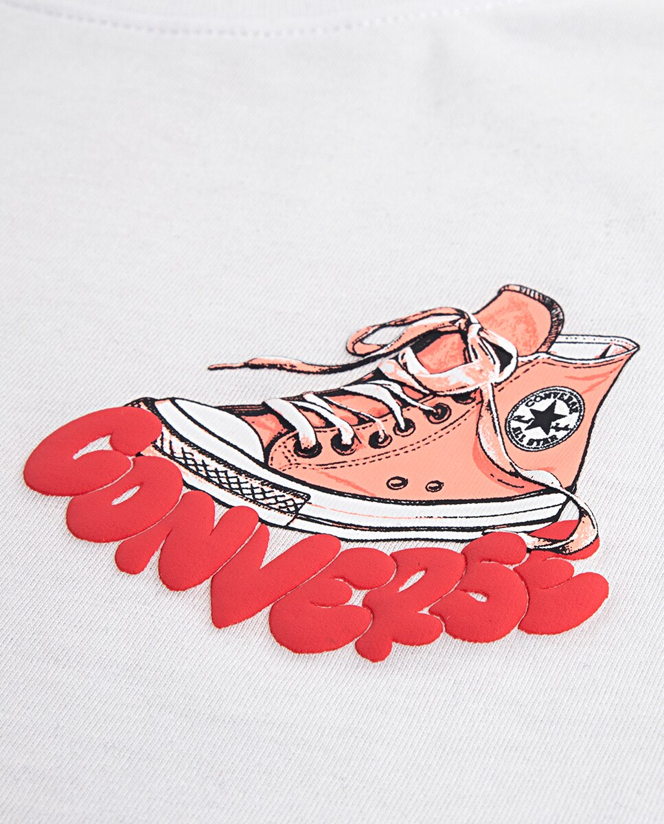 T-shirt Desportiva Bubble Converse Branco-3