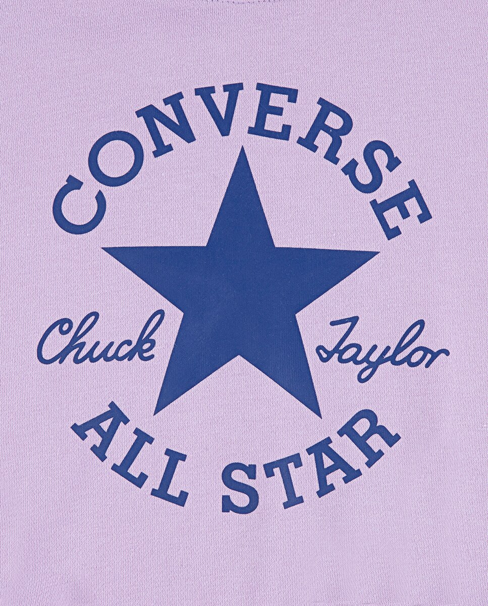 Sweatshirt com Capuz Relaxed Chuck Patch Roxo-3
