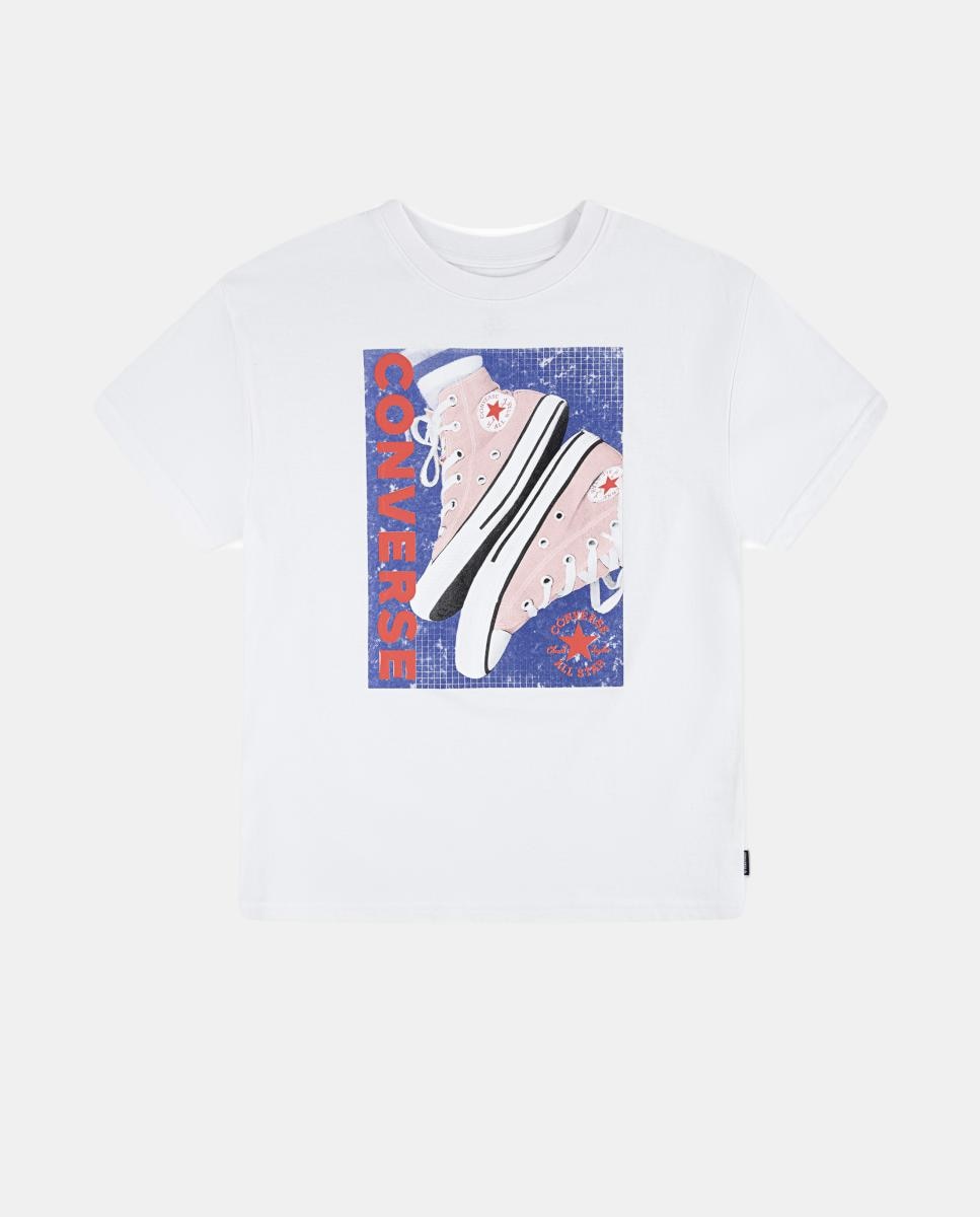 Imagem 0 de T-shirt Boyfriend com Estampado Gráfico de Sapatilhas