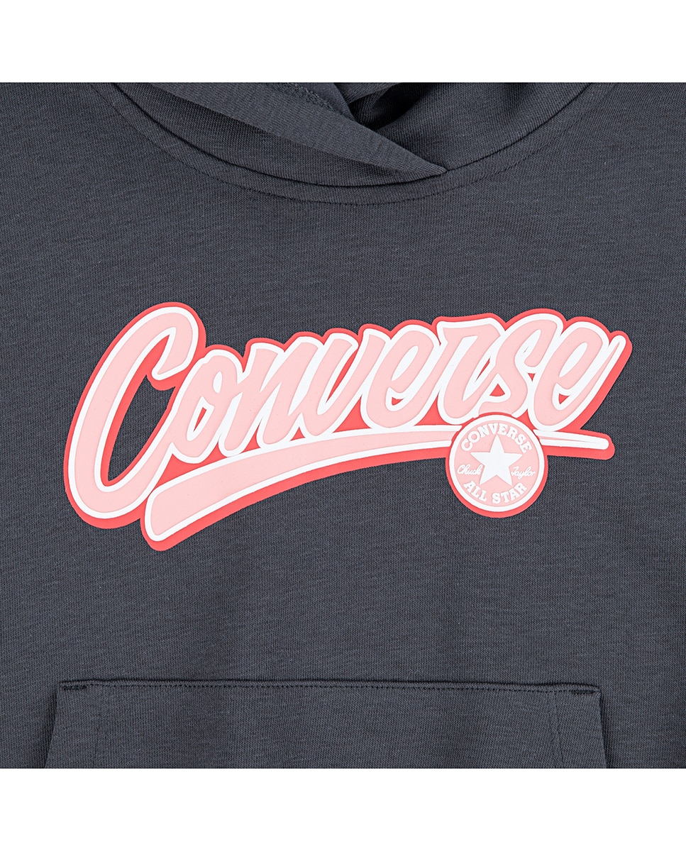 Sweatshirt com Capuz e Estampado Gráfico Relaxed Preto-3